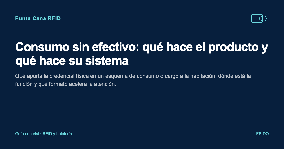 Consumo sin efectivo: qué hace el producto y qué hace su sistema