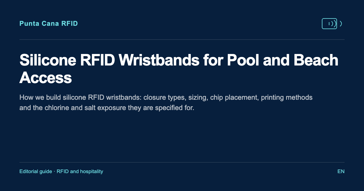 Silicone RFID Wristbands for Pool and Beach Access
