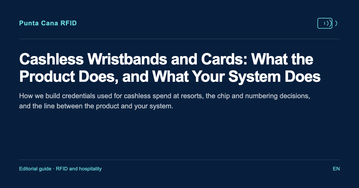 Cashless Wristbands and Cards: What the Product Does, and What Your System Does